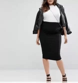 Falda Lápiz Plus Size-combinar faldas