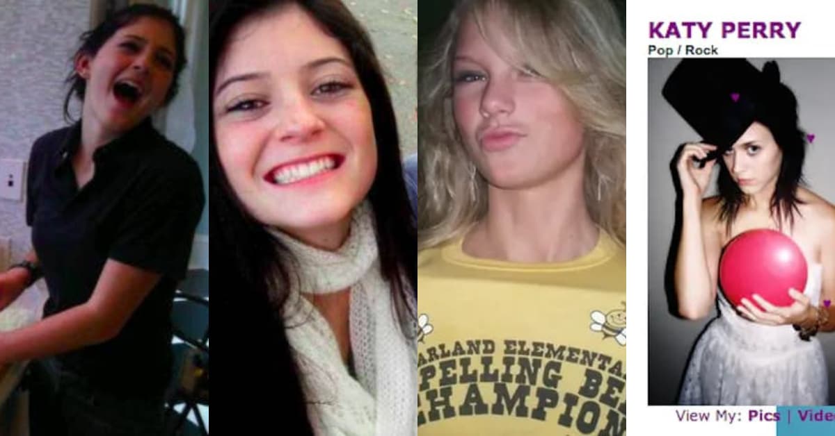 Fotos de celebridades como Harry Styles y Kylie Jenner en Myspace antes de ser famosos