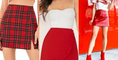 Ideas para Combinar Faldas Rojas Cortas que son Geniales
