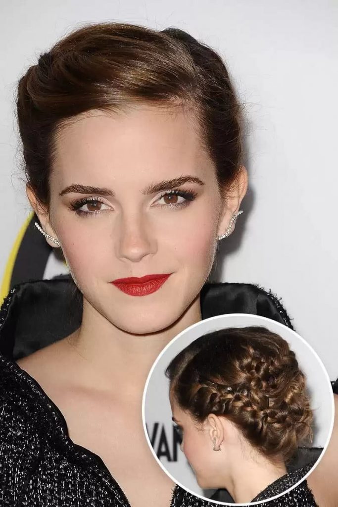 Peinado trenzado de Emma Watson