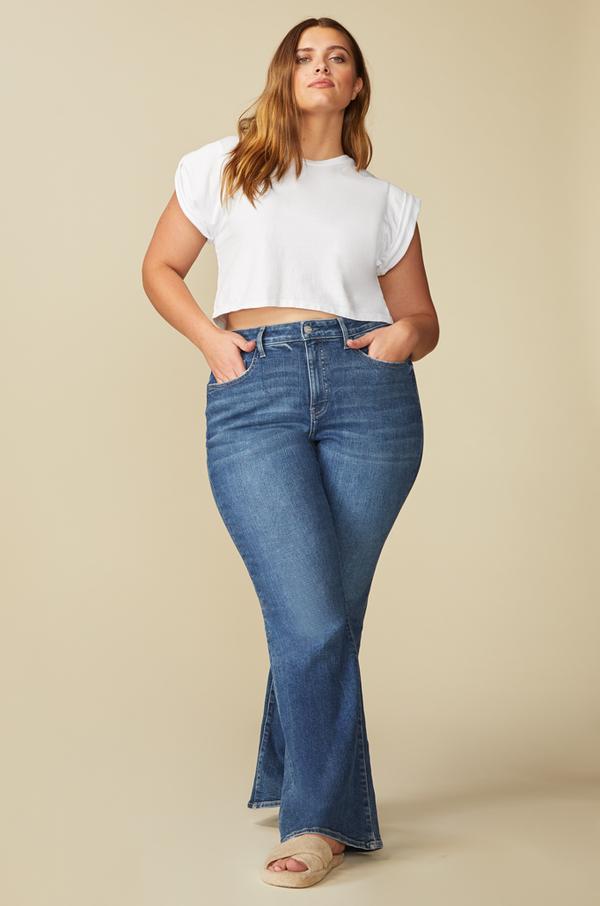 jeans plus size para mujer muy lindos